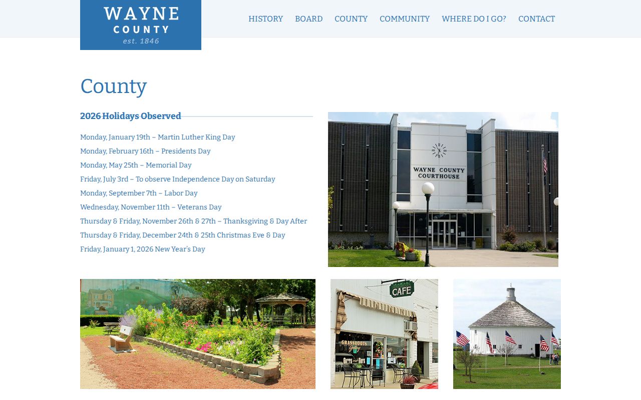 Wayne County criminal record office directory