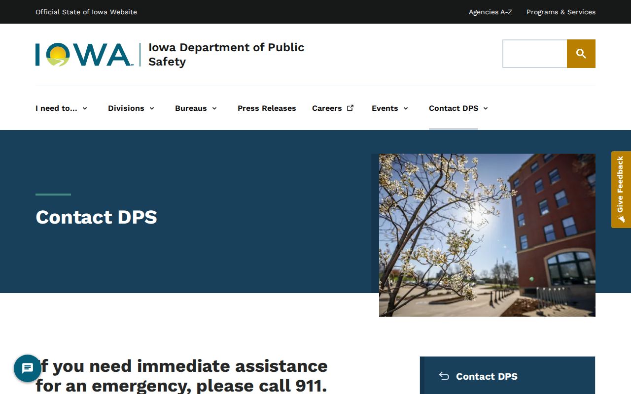 Iowa DPS contact directory for Wayne County sex offender registry questions